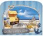 Preview: 0614 - 3D Grußkarte Küste Strandkorb
