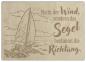 Preview: 23001001 - Holzpostkarte "Segelboot"