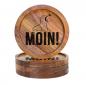 Preview: 610003 - Untersetzer Holz rund "Moin"