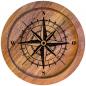 Preview: 610007 - Untersetzer Holz rund "Kompass"