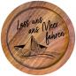Preview: 610008 - Untersetzer Holz rund "Lass uns ans Meer fahren"