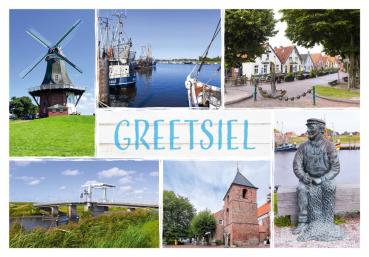 20033585 - Editionspostkarte Nordsee „Greetsiel" Vielmotiv