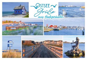 25011138 - Postkarte Ostsee Grüße "Heiligenhafen" Vielmotiv