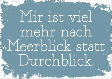 25026012 - Postkarte Küsten Gesabbel „...Meerblick statt...“