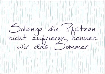 25026030 - Postkarte Küsten Gesabbel „Solange die Pfützen...“