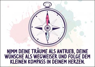25026037 - Postkarte Küsten Gesabbel „Nimm deine Träume...“