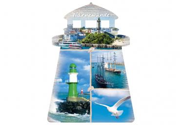25032537 - Formpostkarte Warnemünde Leuchtturm Vielmotiv