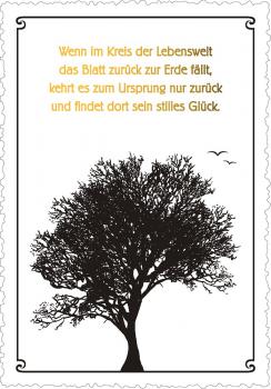 30022002 - Trauerkarte "Wenn im Kreis …"