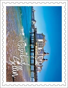 51050324 - Formmagnet Briefmarke "Sellin"