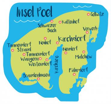 51050327 - Formmagnet Inselumriss "Poel"