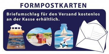 25033003 - Formpostkarte Herz "Ostsee Grüße"