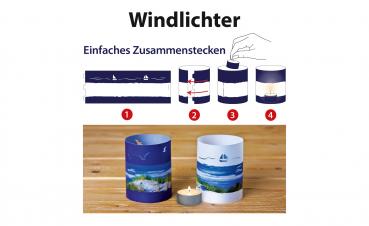 570014 - Windlicht Küste "Vielmotiv"
