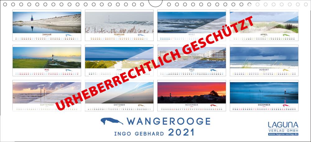 Shop Laguna Verlag 55002012 Kalender 2021 Wangerooge kalender wangerooge 2021