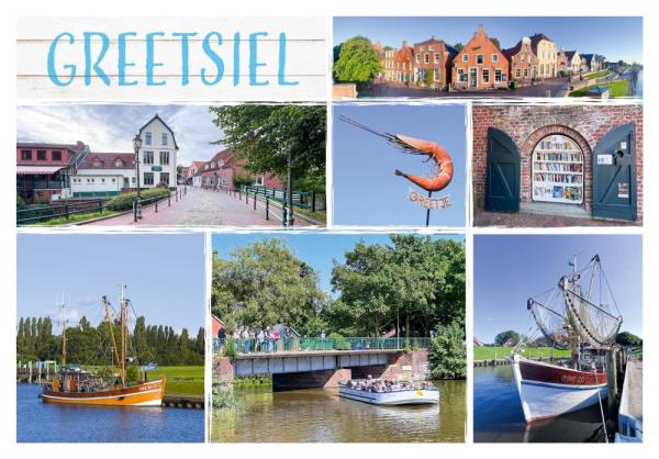 20033584 - Editionspostkarte Nordsee „Greetsiel" Vielmotiv