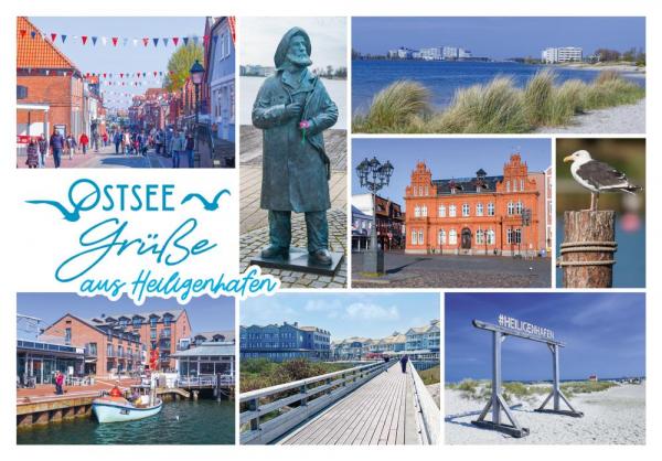 25011139 - Postkarte Ostsee Grüße "Heiligenhafen" Vielmotiv