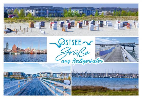 25011140 - Postkarte Ostsee Grüße "Heiligenhafen" Vielmotiv