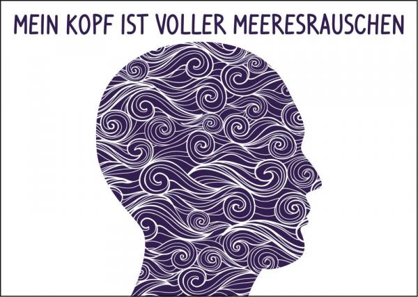 25026033 - Postkarte Küsten Gesabbel „... voller Meeresrauschen“