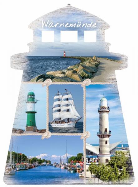 25032536 - Formpostkarte Warnemünde Leuchtturm Vielmotiv