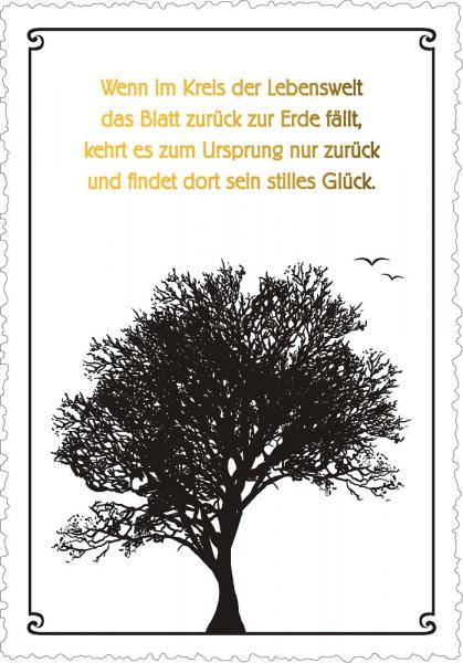 30022002 - Trauerkarte "Wenn im Kreis …"