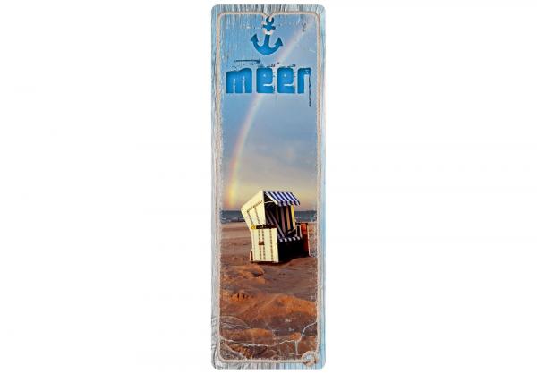 40001 - Lesezeichen mit Prägung Strandkorb