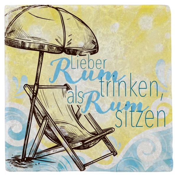 600032 - Marmortafel "Lieber Rum trinken.."