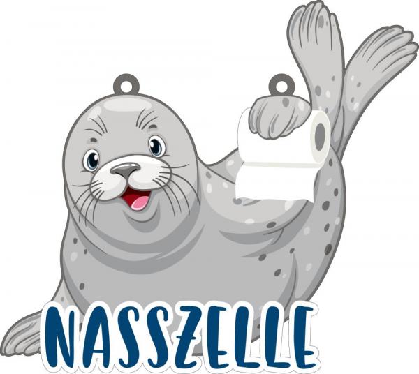 620008 - Küstenschild Robbe "Nasszelle"