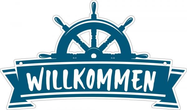 622025 - Küstenschild „Willkommen“