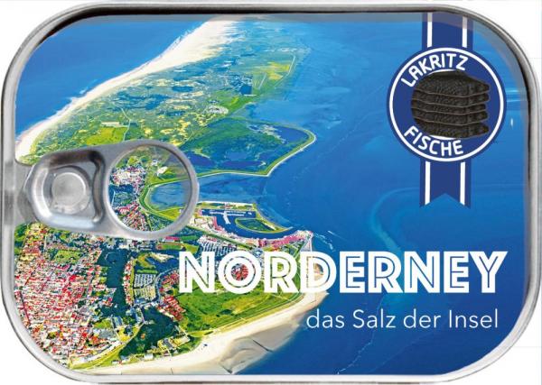 72008600 - Lakritzfische in Dose "Norderney Luftaufnahme"