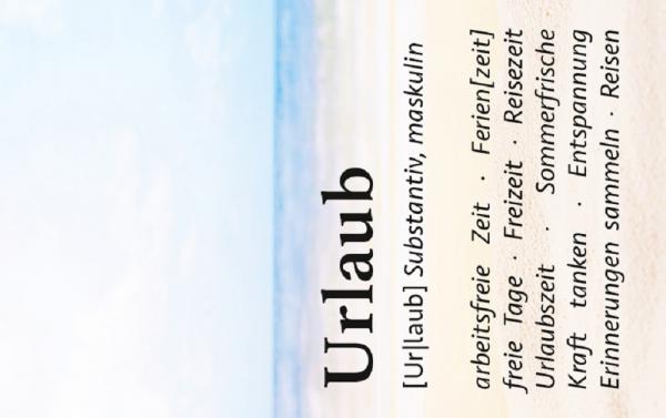 KLM1404 - KLM Acrylglasmagnet "Urlaub"